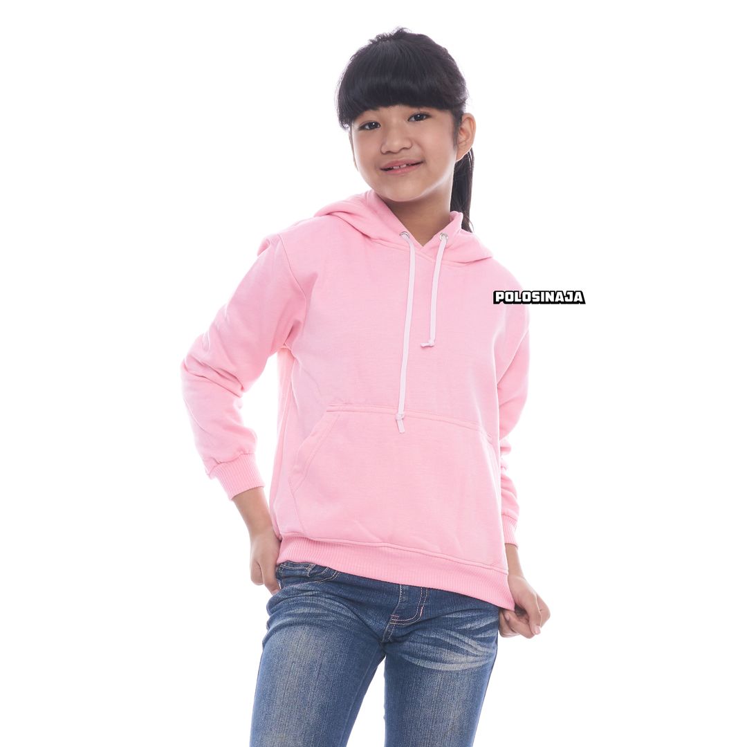 HOODIE JUMPER ANAK - BABY PINK