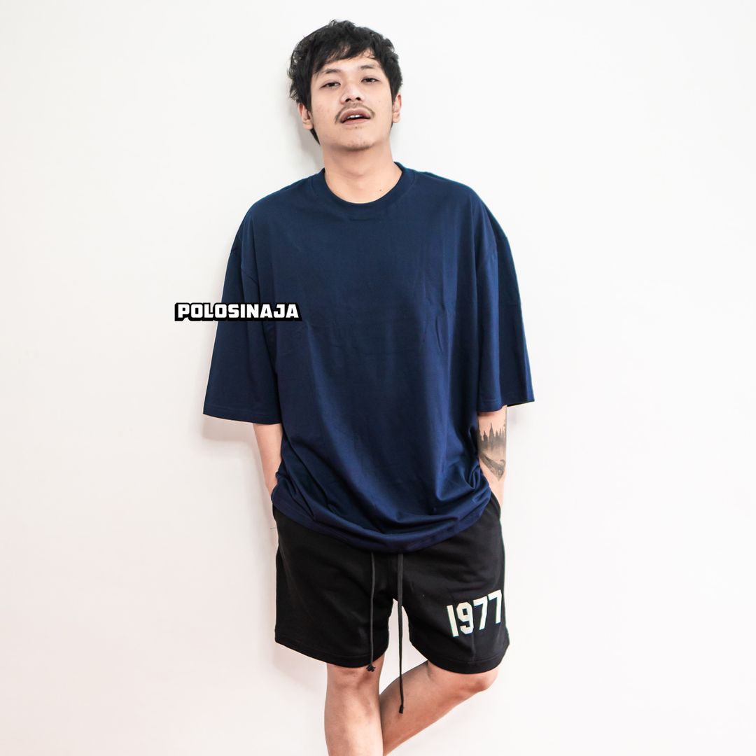 KAOS POLOS OVERSIZE - NAVY