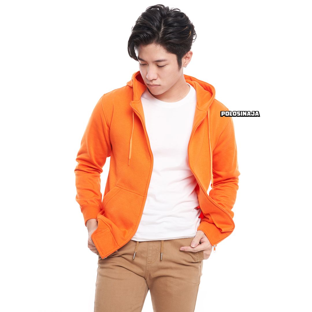 HOODIE ZIPPER - ORANGE