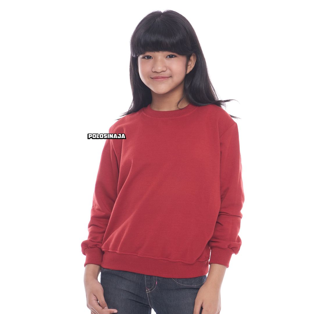 BASIC SWEATER ANAK - MAROON