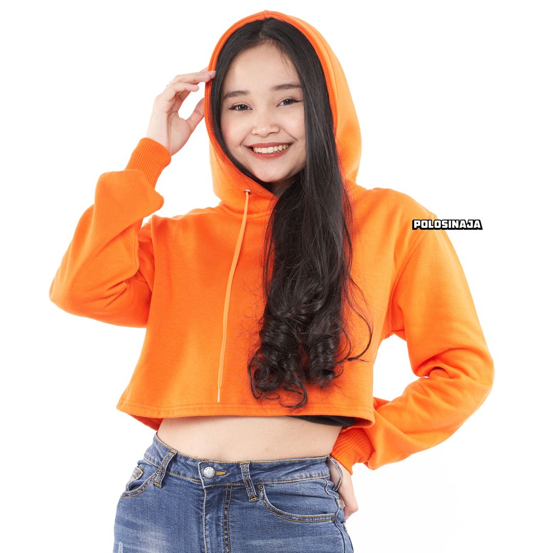 CROP HOODIE - ORANGE