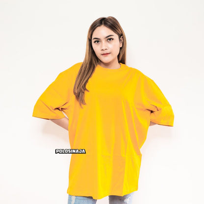 KAOS POLOS OVERSIZE - MUSTARD