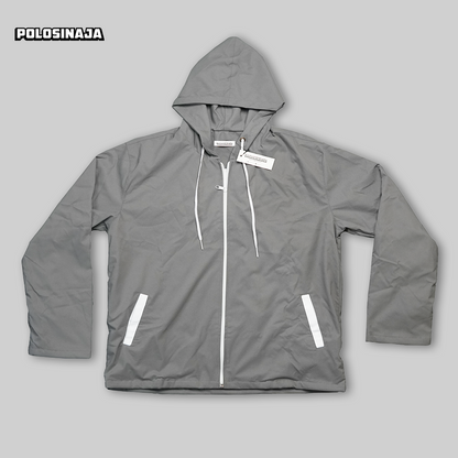 JAKET TASLAN WATERPROOF - GREY