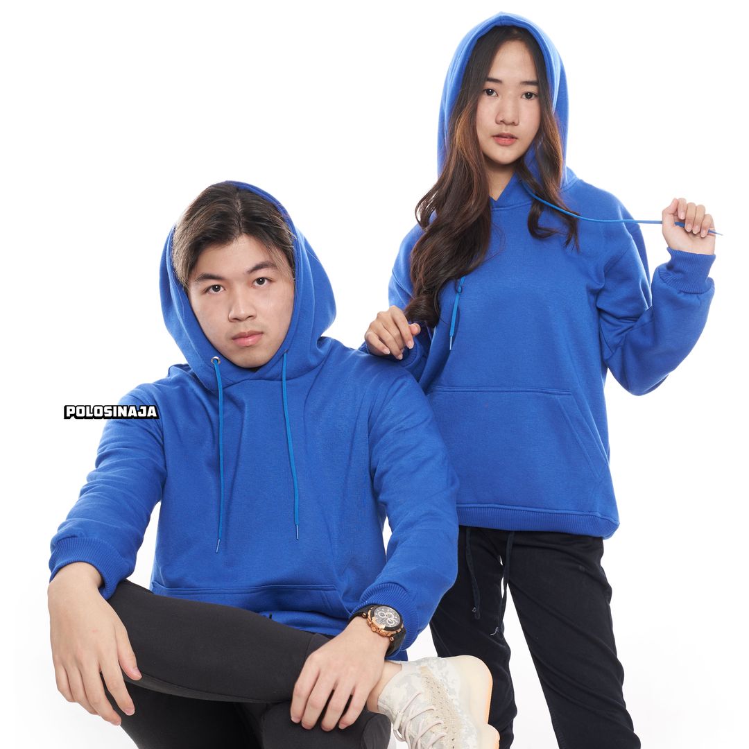 HOODIE JUMPER - ELECTRIC BLUE