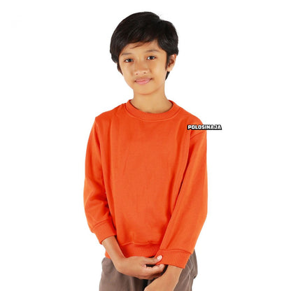 BASIC SWEATER ANAK - ORANGE