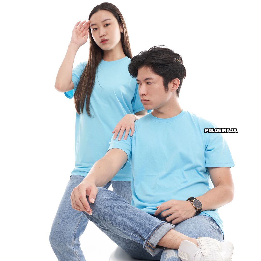 KAOS POLOS - BABY BLUE