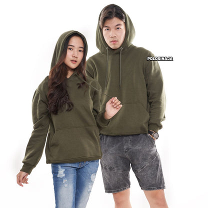 HOODIE JUMPER - HIJAU ARMY