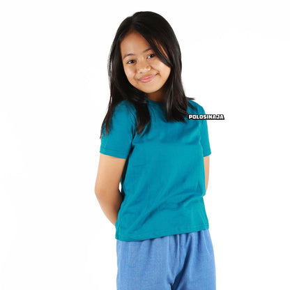 KAOS POLOS ANAK - BIRU TOSCA