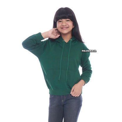 HOODIE JUMPER ANAK - HIJAU BOTOL