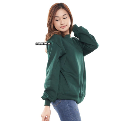 BASIC SWEATER - HIJAU BOTOL