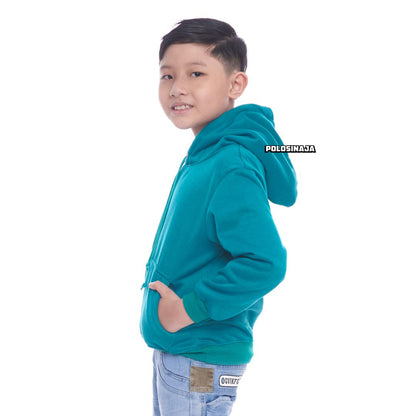 HOODIE JUMPER ANAK - TEAL