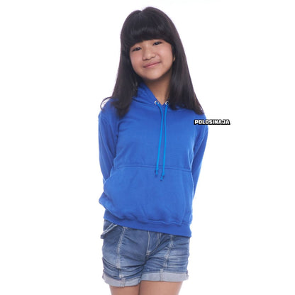 HOODIE JUMPER ANAK - ELECTRIC BLUE