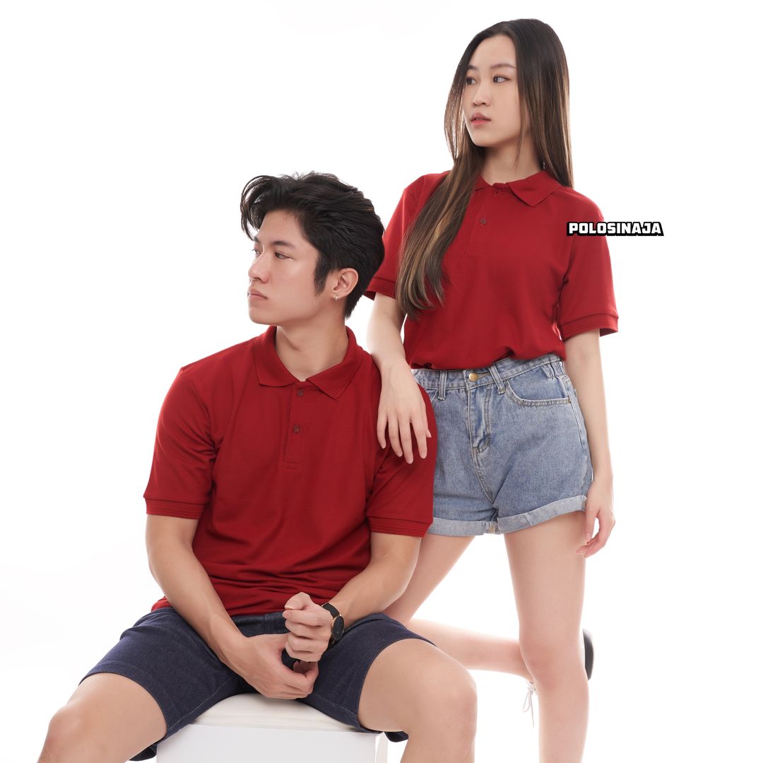 KAOS POLO - MERAH