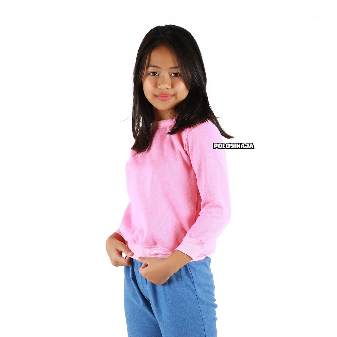 BASIC SWEATER ANAK - BABY PINK