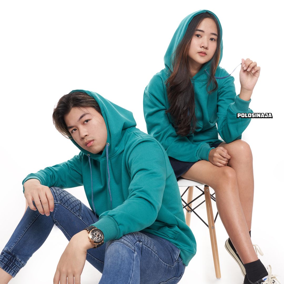 HOODIE JUMPER - TEAL