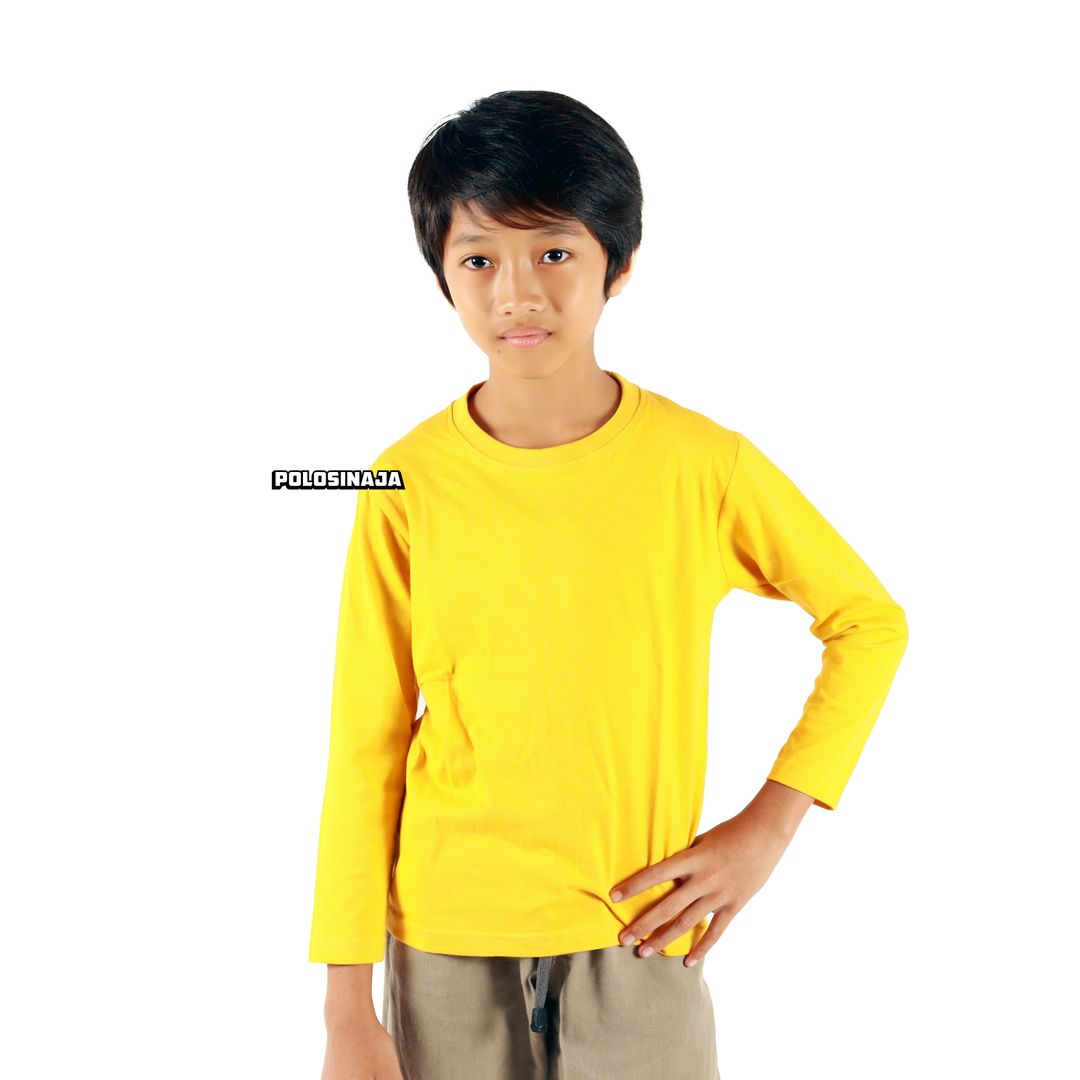 KAOS ANAK LENGAN PANJANG - YELLOW