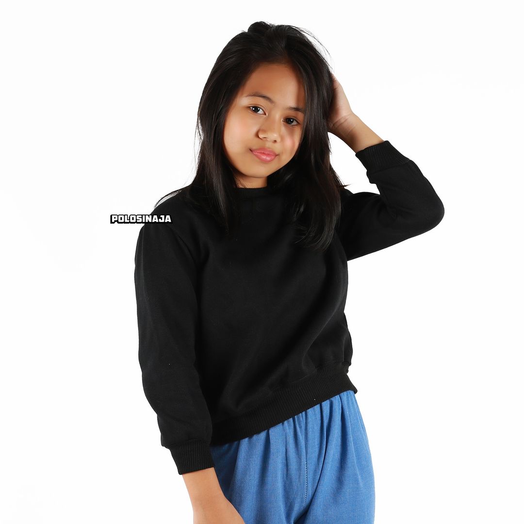 BASIC SWEATER ANAK - BLACK