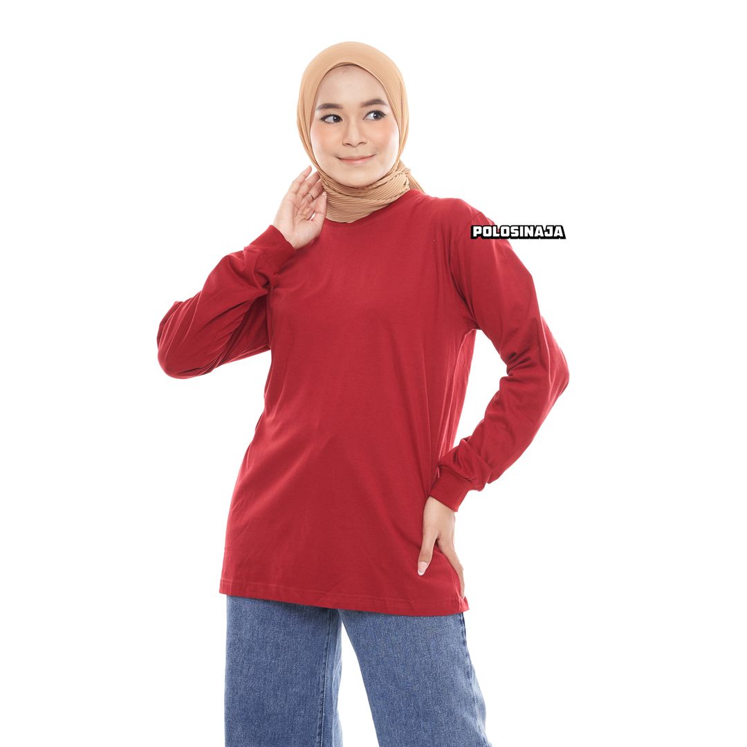 KAOS LENGAN PANJANG - MAROON