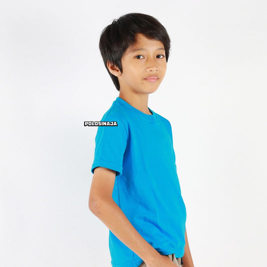 KAOS POLOS ANAK - TURKISH BLUE