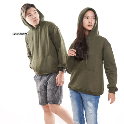 HOODIE JUMPER - HIJAU ARMY