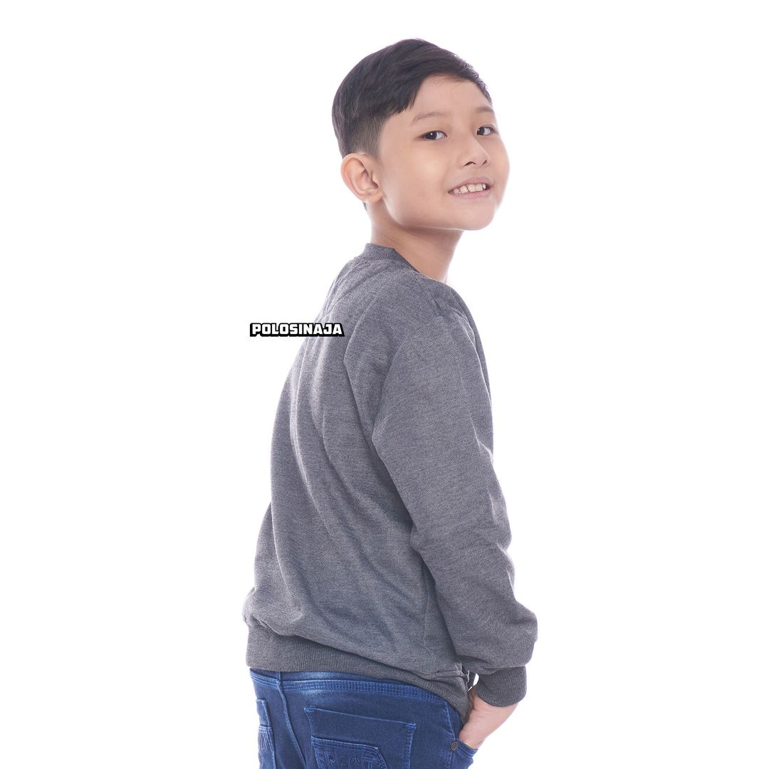 BASIC SWEATER ANAK - ABU MISTY TUA