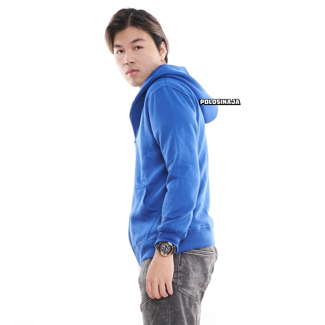 HOODIE ZIPPER - ELECTRIC BLUE