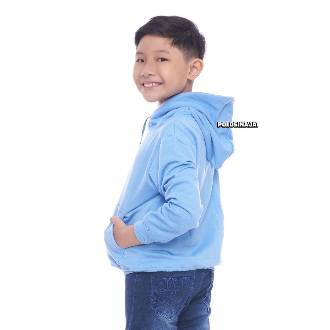 HOODIE JUMPER ANAK - BABY BLUE