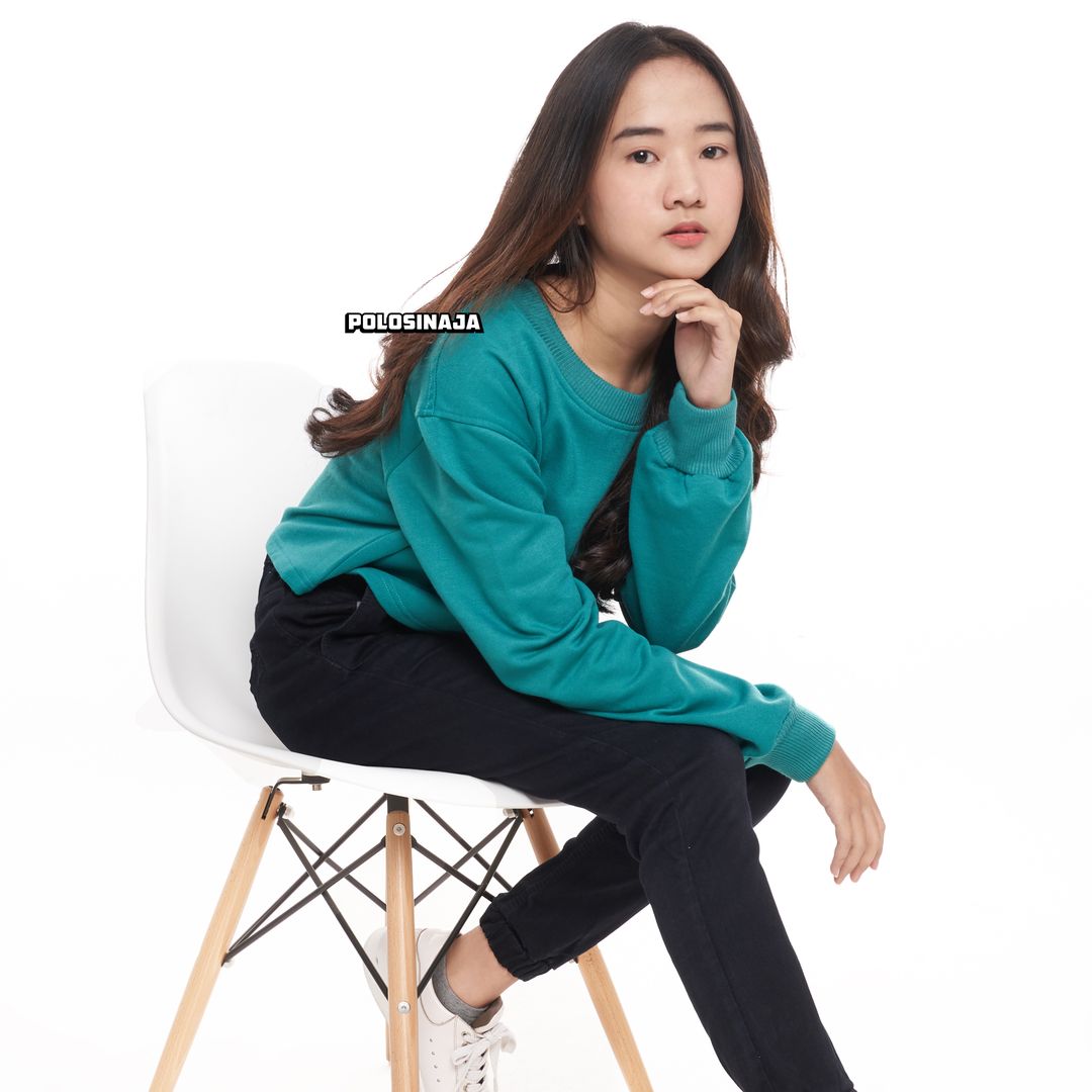 CROP SWEATER - TEAL