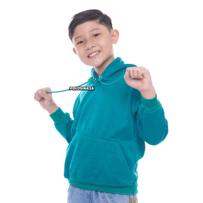 HOODIE JUMPER ANAK - TEAL