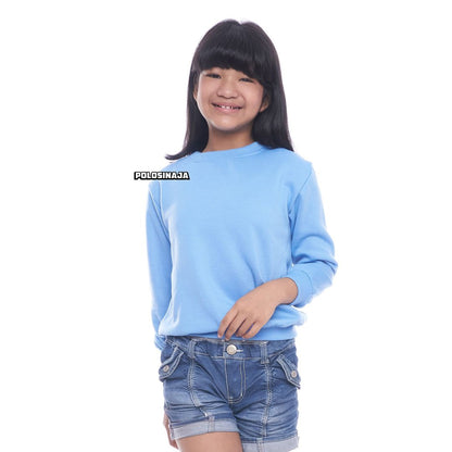 BASIC SWEATER ANAK - BABY BLUE