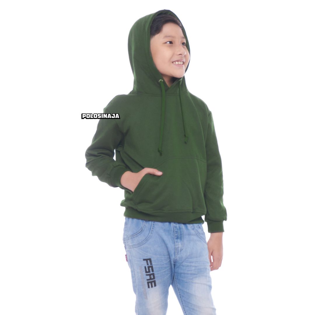 HOODIE JUMPER ANAK - HIJAU ARMY