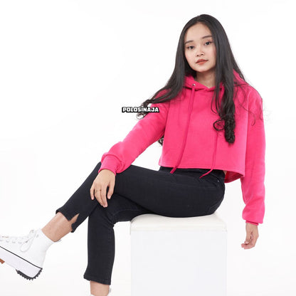 CROP HOODIE - PINK FANTA