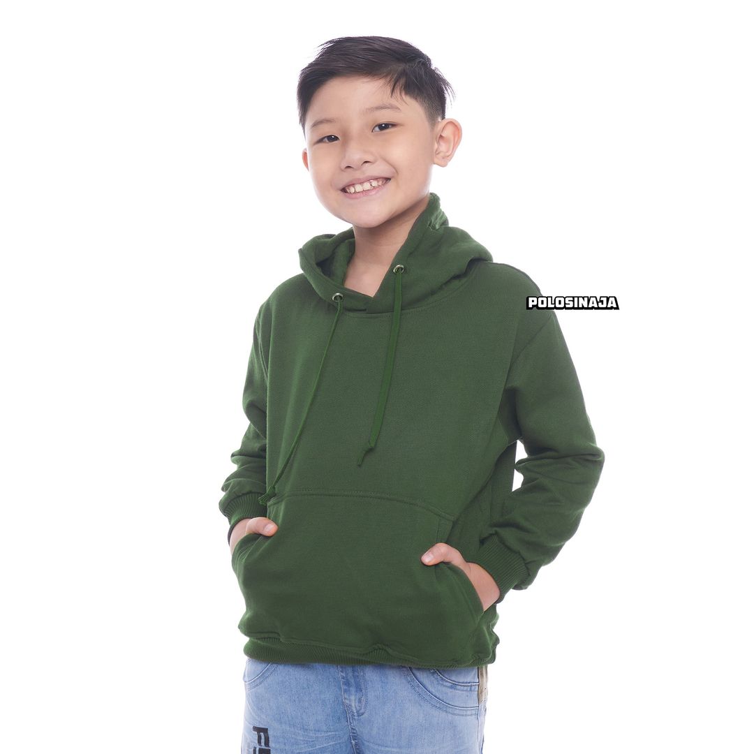 HOODIE JUMPER ANAK - HIJAU ARMY