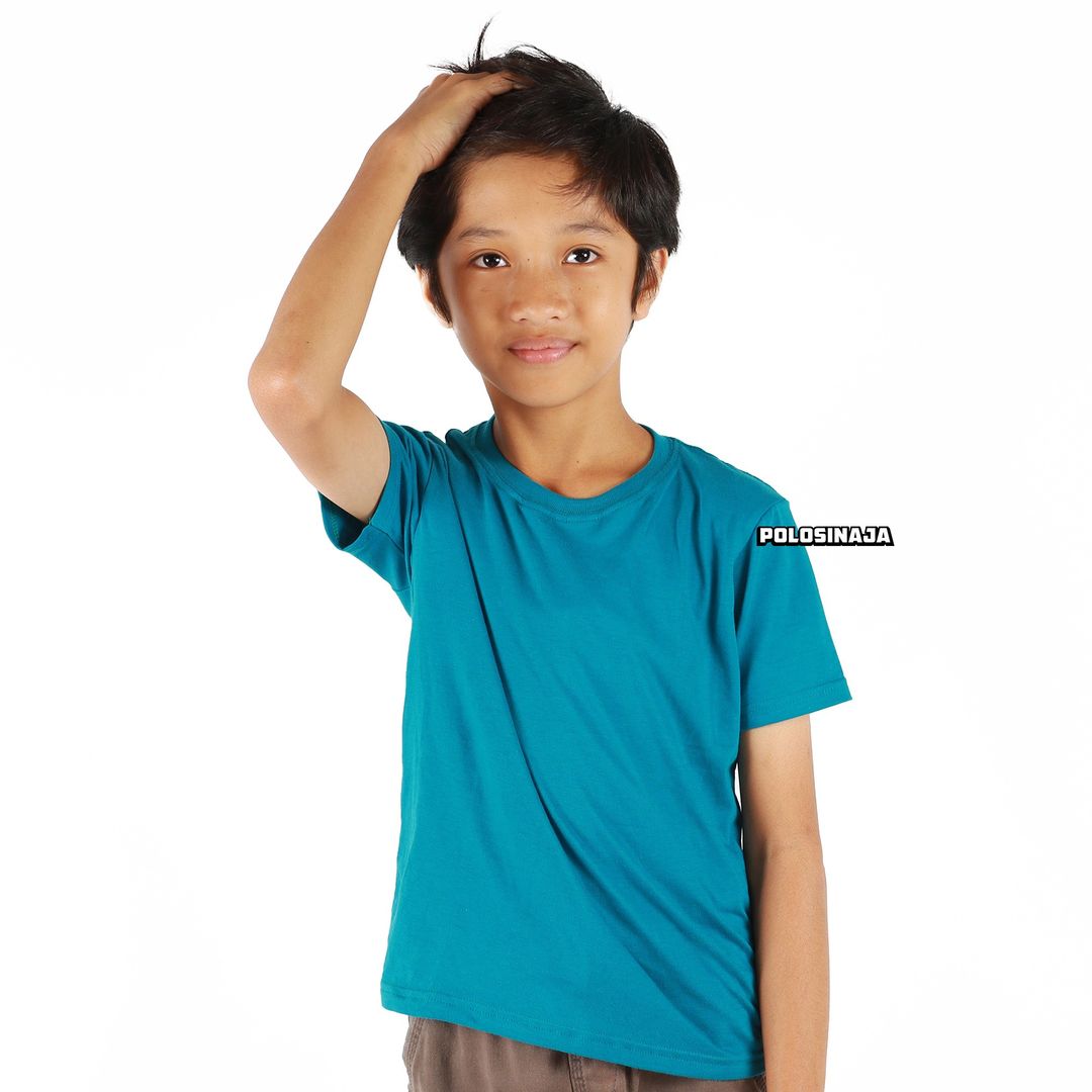 KAOS POLOS ANAK - BIRU TOSCA