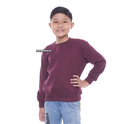 BASIC SWEATER ANAK - BURGUNDY