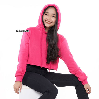 CROP HOODIE - PINK FANTA