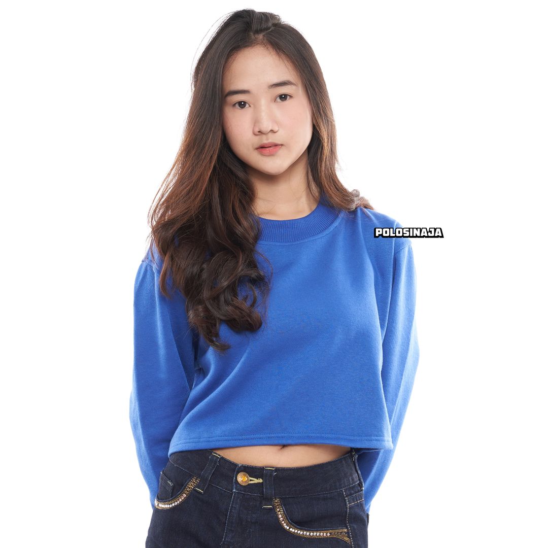 CROP SWEATER - ELECTRIC BLUE