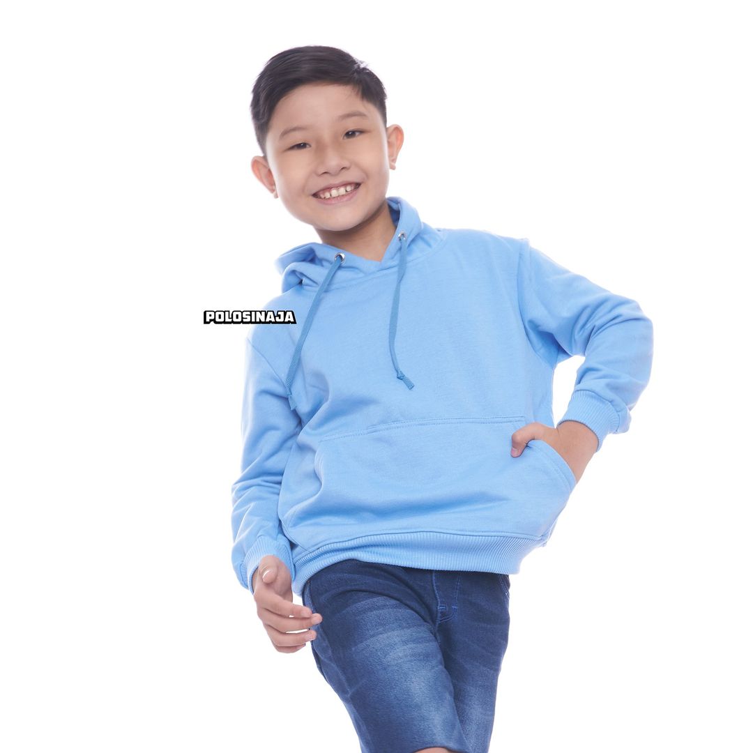 HOODIE JUMPER ANAK - BABY BLUE