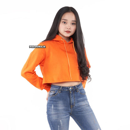 CROP HOODIE - ORANGE