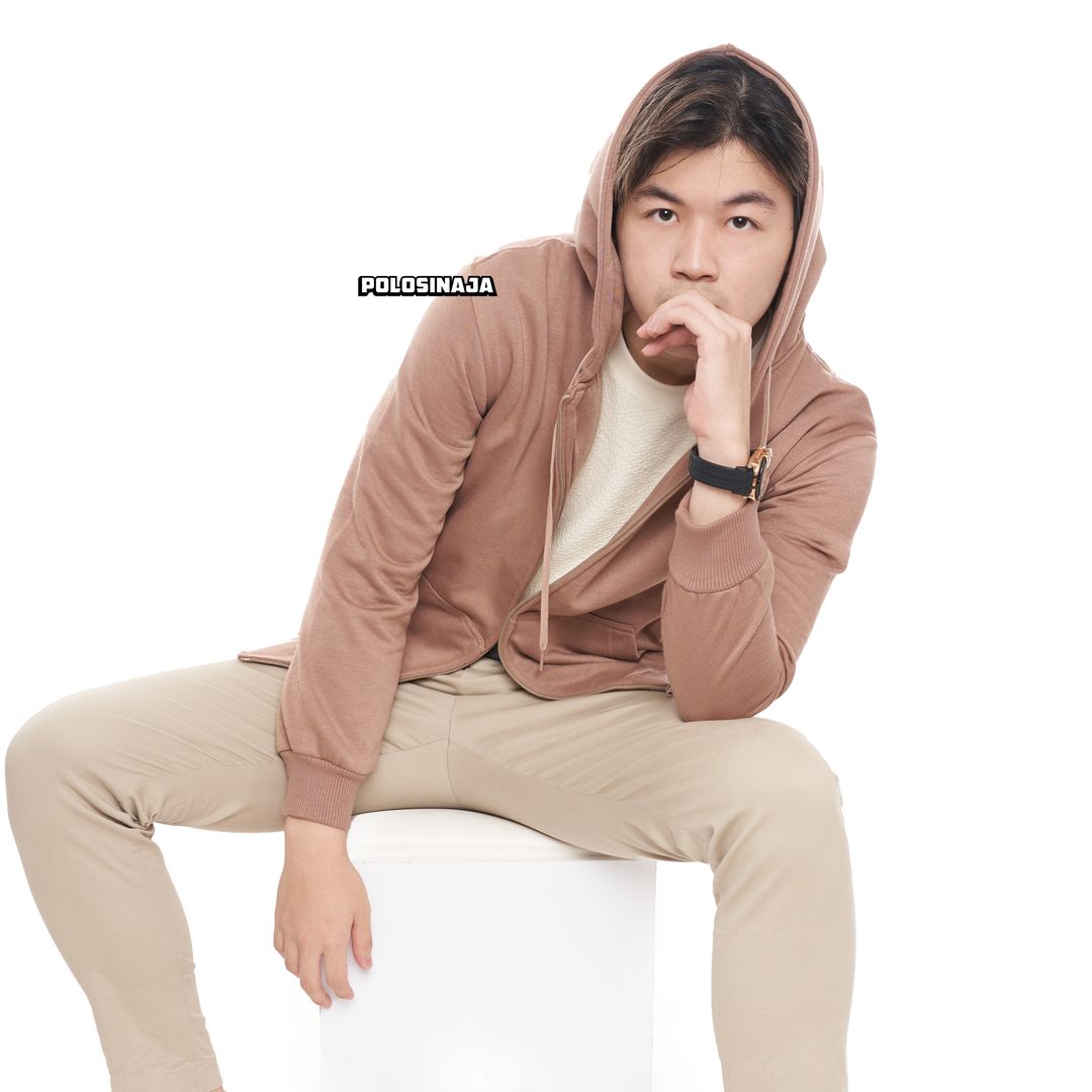 HOODIE ZIPPER - BEIGE