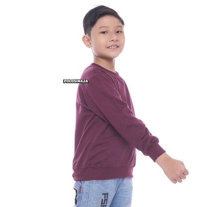 BASIC SWEATER ANAK - BURGUNDY