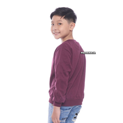 BASIC SWEATER ANAK - BURGUNDY