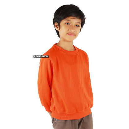 BASIC SWEATER ANAK - ORANGE