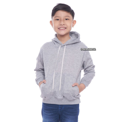 HOODIE JUMPER ANAK - ABU MISTY MUDA