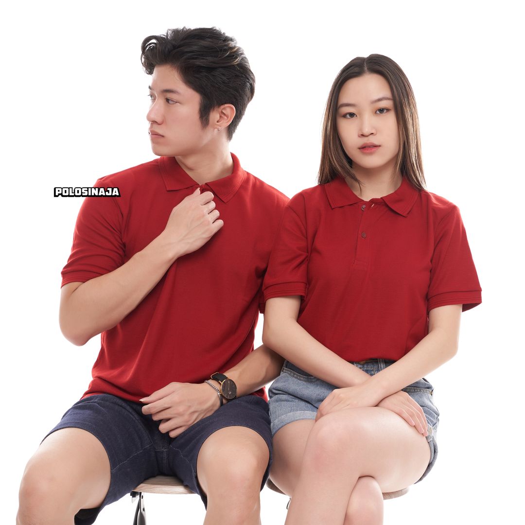 KAOS POLO - MERAH