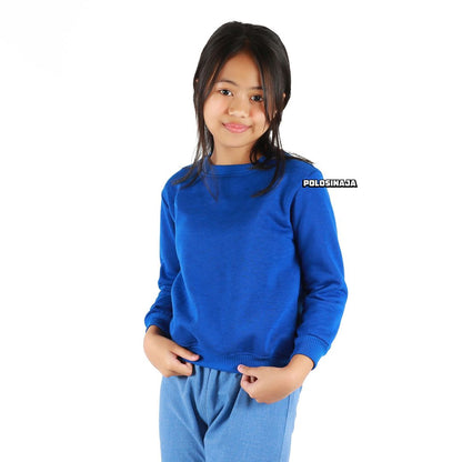 BASIC SWEATER ANAK - ELECTRIC BLUE