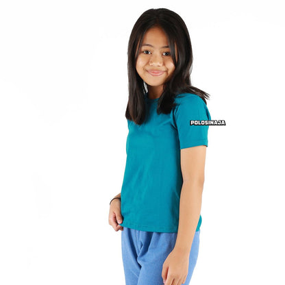 KAOS POLOS ANAK - BIRU TOSCA