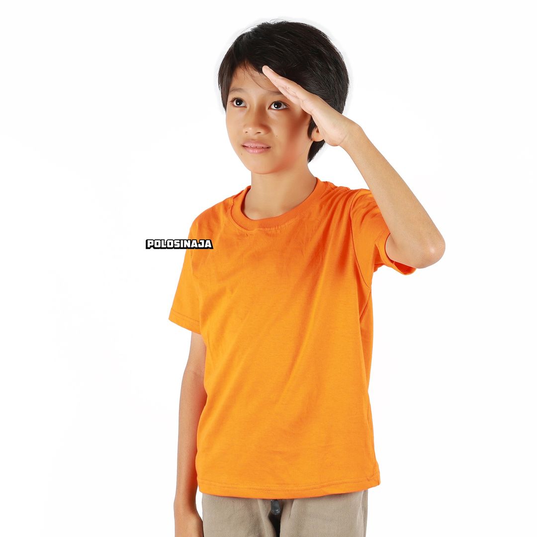 KAOS POLOS ANAK - ORANGE