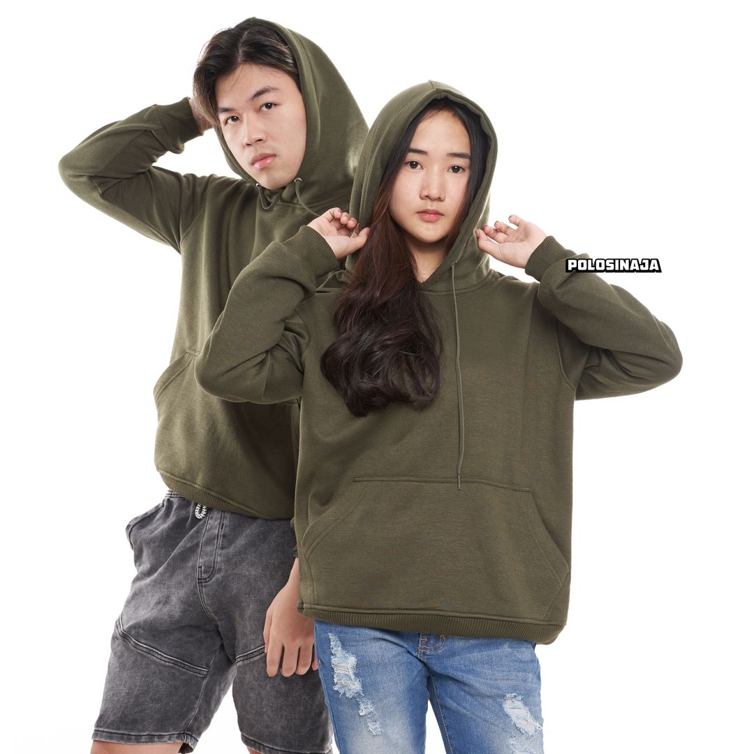 HOODIE JUMPER - HIJAU ARMY