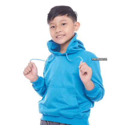 HOODIE JUMPER ANAK - TURKISH BLUE